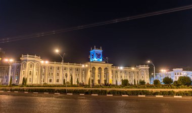 Bekhzod National Museum in Dushanbe, the capital of Tajikistan clipart