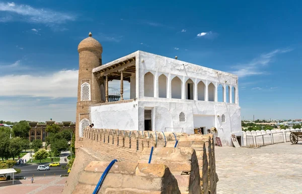 Starobylé rezidence emíra v Ark Fortress v Bukhara, Uzbekistán — Stock fotografie