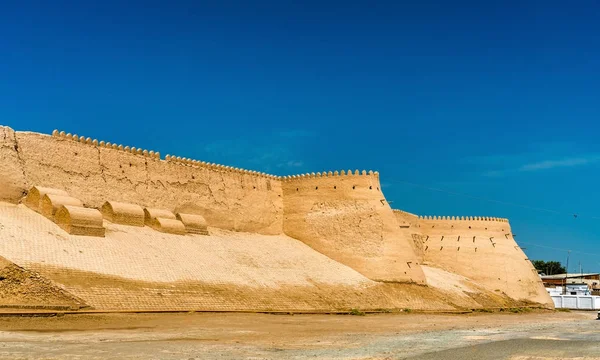 Murallas de la antigua ciudad de Ichan Kala en Khiva, Uzbekistán —  Fotos de Stock