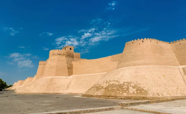 Stadtmauern der antiken Stadt Ichan Kala in Chiwa, Usbekistan — Stockfoto