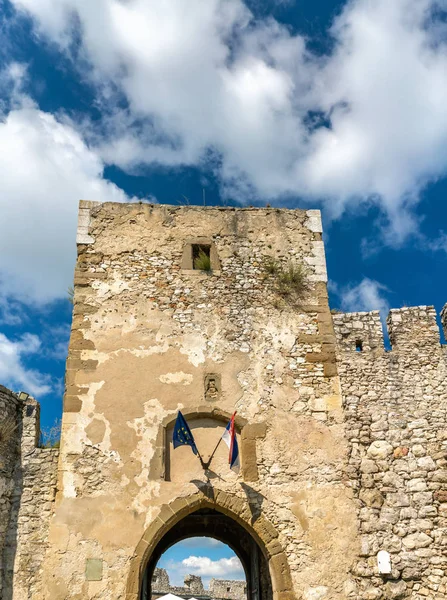 Castelo de Spis, Património Mundial da UNESCO na Eslováquia — Fotografia de Stock