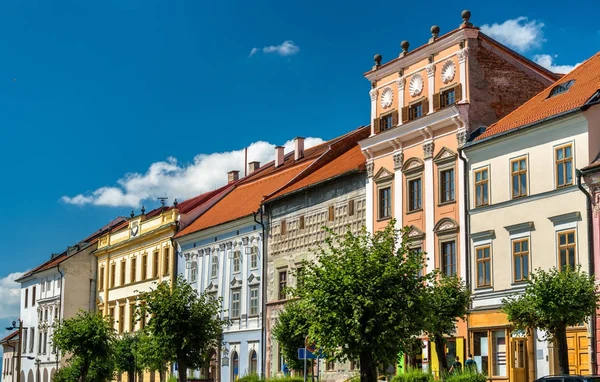 Edificios tradicionales en el casco antiguo de Levoca, Eslovaquia — Foto de Stock