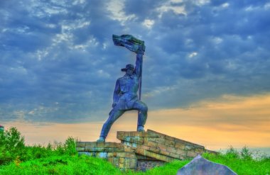 Ukrayna - Slovakya sınır Uzhhorod yılında İkinci Dünya Savaşı Anıtı