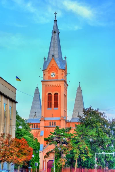 St. Martin-Kathedrale in Mukatschewe, Transkarpatien, Ukraine — Stockfoto
