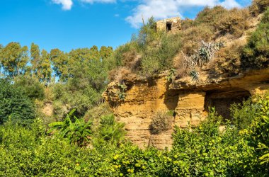 Kolymbetra Bahçe Valley tapınaklar - Agrigento, Sicilya, İtalya