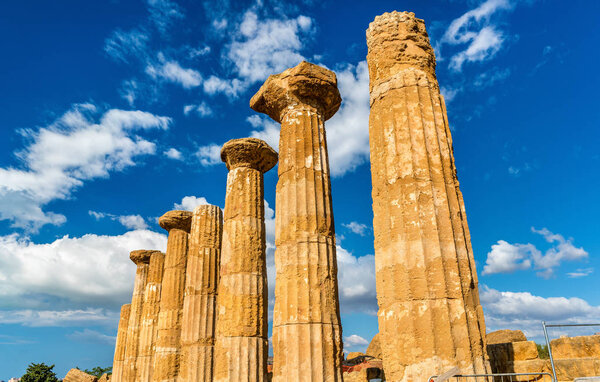 Temple of Heracles at the Valley of the Temples in Agrigento, Sicily