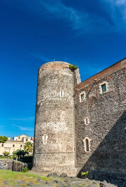 Castello Ursino, a medieval castle in Catania, Sicily, Southern Italy — Stock Photo, Image