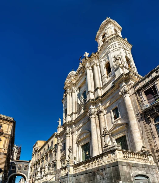 Iglesia de San Francisco en Catania, Sicilia —  Fotos de Stock