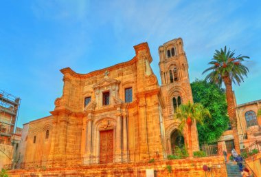 Martorana veya ortak Cathedral St. Mary Amiralin Palermo, İtalya
