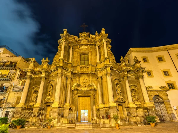 Santanna ла Misericordia, бароко-церква в Палермо, Італія — стокове фото