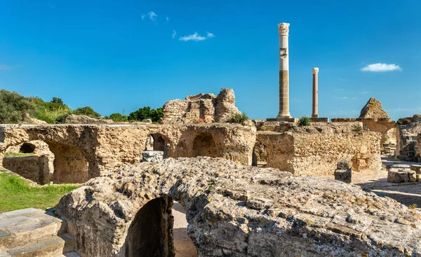 Ruins of the Baths of Antoninus in Carthage, Tunisia. — Stock Photo, Image