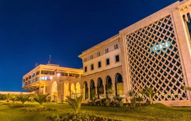Belediye Binası Tunis Kasbah meydanında. Tunus, Kuzey Afrika