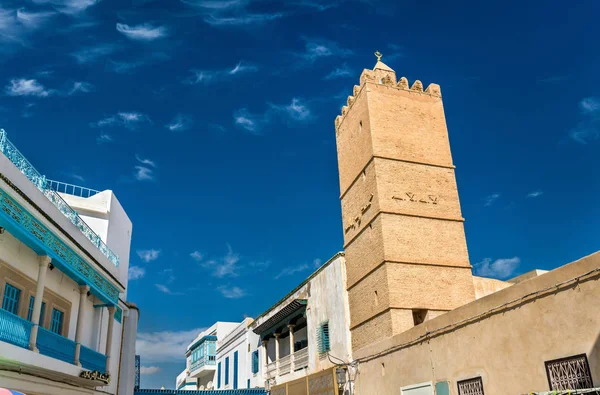 Mosquée Hilali à Médine de Kairouan. Un site classé au patrimoine mondial de l'UNESCO en Tunisie — Photo