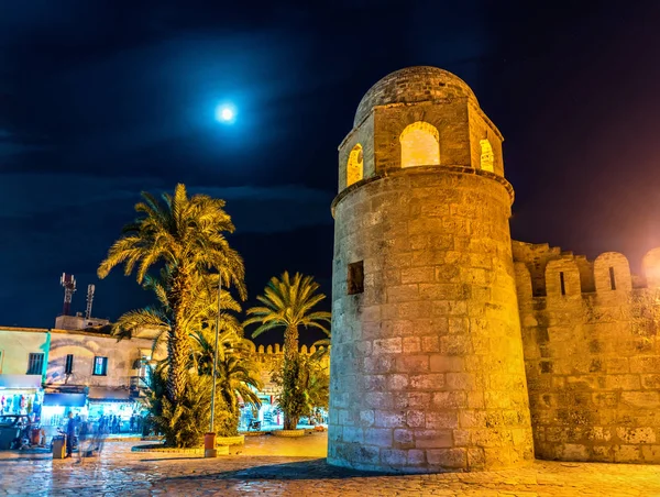 Великая мечеть Сусса ночью. Тунис — стоковое фото