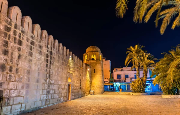 La Grande Mosquée de Sousse la nuit. Tunisie — Photo