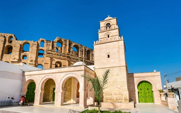 Мечеть і амфітеатр Ель джем, Туніс — стокове фото