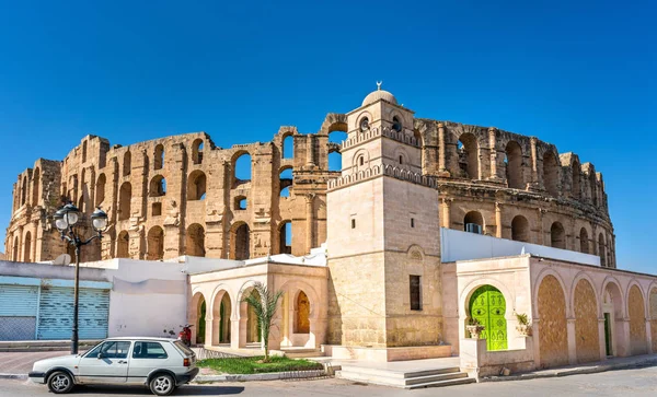 Mesquita e Anfiteatro de El Jem, Tunísia — Fotografia de Stock