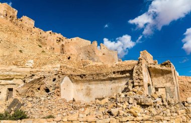 Chenini, Güney Tunus müstahkem bir Berber köyde görünümünü