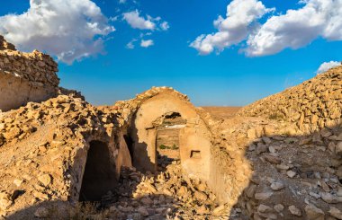 Ksar Ouled Debbab, bir müstahkem köy yakınındaki Tataouine, Güney Tunus
