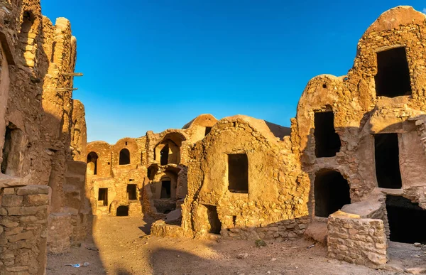 Ksar Meguebla, Tataouine, Tunézia déli részén az erődített falu — Stock Fotó