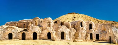 Ksar Hallouf, Medine Governorate, Güney Tunus müstahkem bir köyde