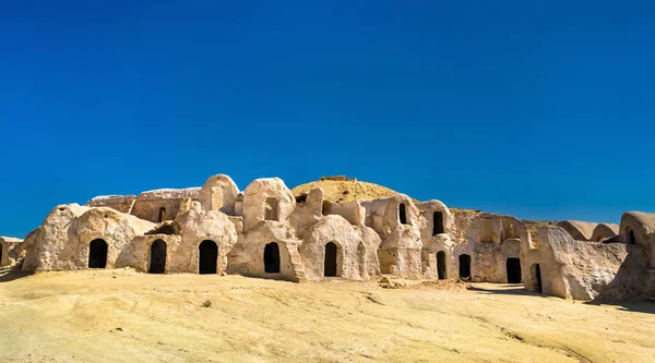 Ksar Hallouf, ένα οχυρωμένο χωριό η Μαντανίγιν, νότια Τυνησία — Φωτογραφία Αρχείου