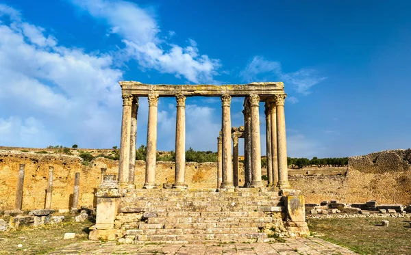 Temple of Juno Caelestis at Dougga, an ancient Roman town in Tunisia — Stock Photo, Image