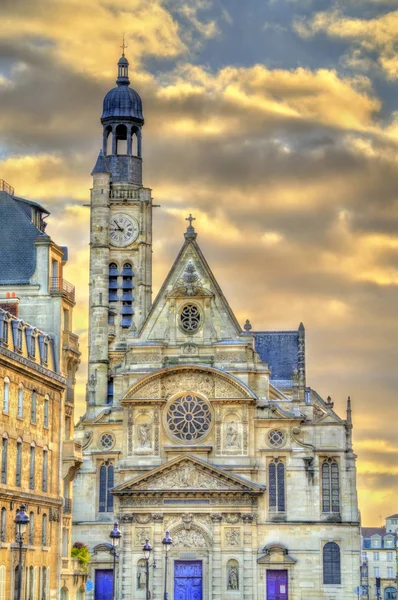 Saint Etienne du Mont Church in Paris, France — стокове фото