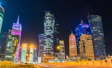 Doha, Katar'ın başkenti şehir binalar
