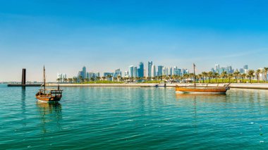 geleneksel Arap dhows Doha, qatar