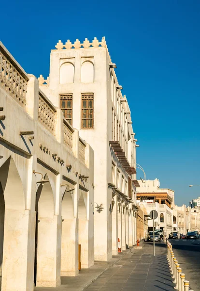 Budovy na Souq Waqif v Dauhá, Katar — Stock fotografie