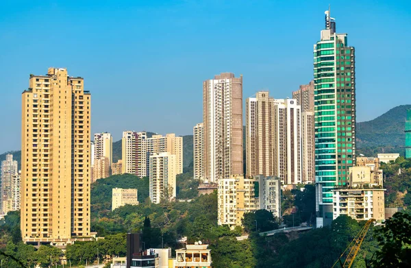 香港欢乐谷区高层建筑 — 图库照片