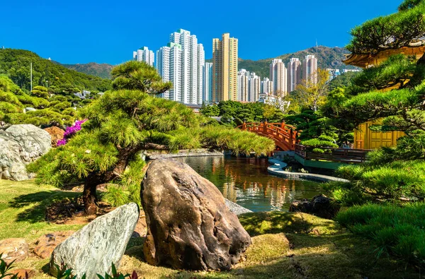 香港中国古典园林南莲园 — 图库照片
