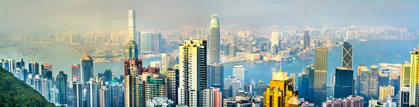 Skyline van Hongkong Victoria Peak — Stockfoto