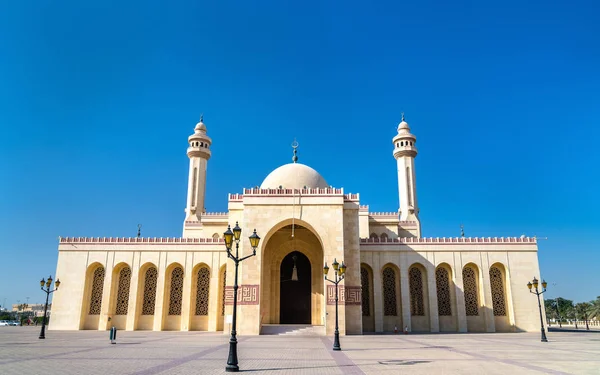 Al Fateh Velká mešita v Manama, hlavního města Bahrajnu — Stock fotografie