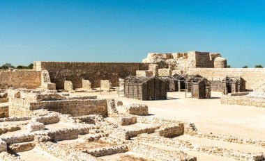 Antik kalıntılar, Bahreyn Fort. UNESCO Dünya Miras Listesi