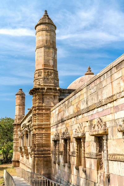 Jami Masjid, uma grande atração turística no Parque Arqueológico Champaner-Pavagadh - Gujarat, Índia — Fotografia de Stock