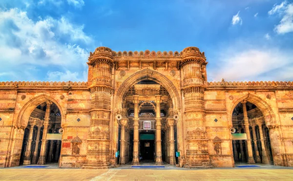 Jama Mosque, the most splendid mosque of Ahmedabad - Gujarat, India — Stock Photo, Image