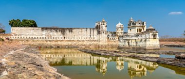 Maharani'nin Shri Padmini Mahal, Chittorgarh Fort sarayda. UNESCO Dünya Mirası Rajastan, Hindistan