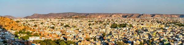 Panorama över Jaipur - Rajasthan, Indien — Stockfoto