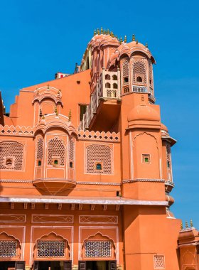 Hawa Mahal veya Palace rüzgarlar Jaipur, Hindistan