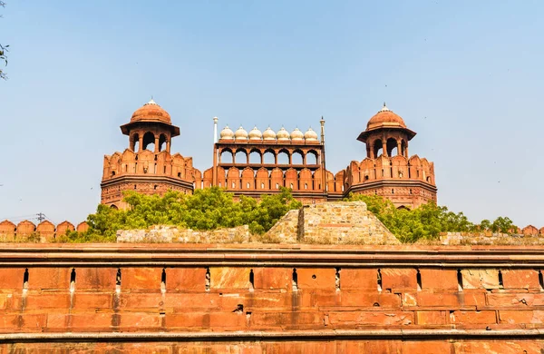 Puerta de Delhi del Fuerte Rojo en Delhi, India — Foto de Stock