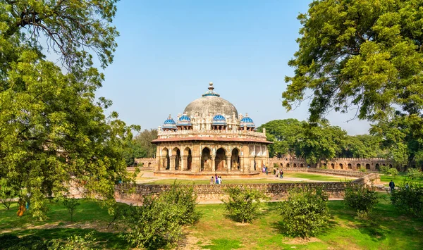 Tombeau d'Isa Khan au complexe funéraire Humayun à Delhi, en Inde — Photo