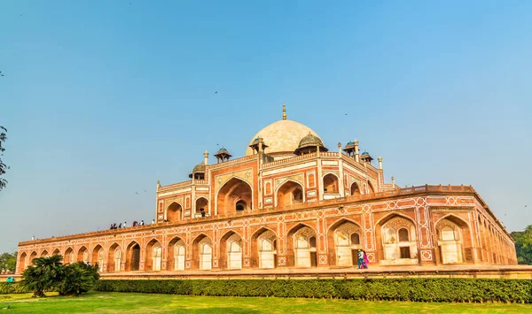 Humayuns sír, a Unesco Világörökség Delhi, India — Stock Fotó