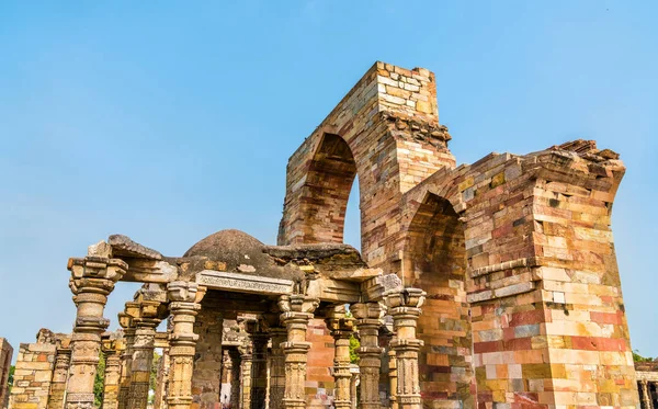 Ruins of Quwwat ul-Islam Mosque at the Qutb complex in Delhi, India