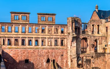 Heidelberg Castle Baden Wurttemberg Almanya Devlet kalıntıları