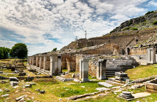希腊菲力浦的古代剧场 — 图库照片