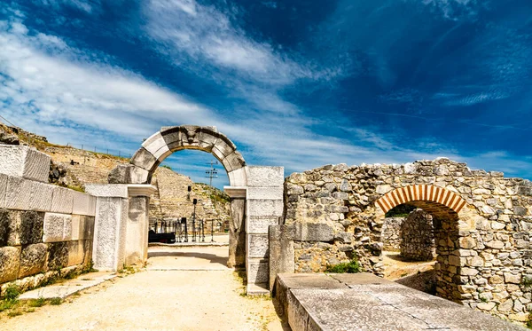Стародавній театр Филипів у Греції — стокове фото