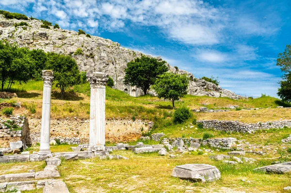 Ruinas de la antigua ciudad de Filipos en Grecia — Foto de Stock