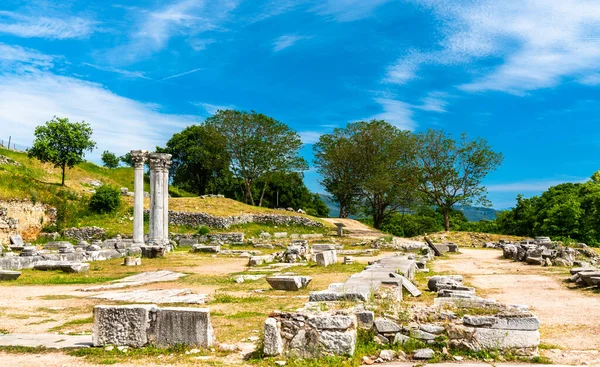 Ruiner av den antika staden Filippi i Grekland — Stockfoto